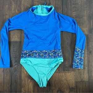 Patagonia Girls Long Sleeved Swimsuit size L 12